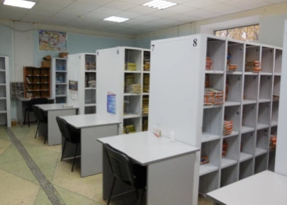 Металлические ячеистые стеллажи для регистратуры